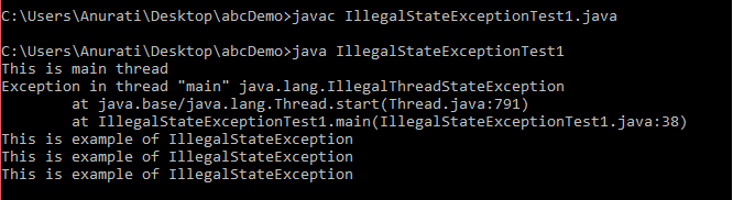 java lang illegalstateexception