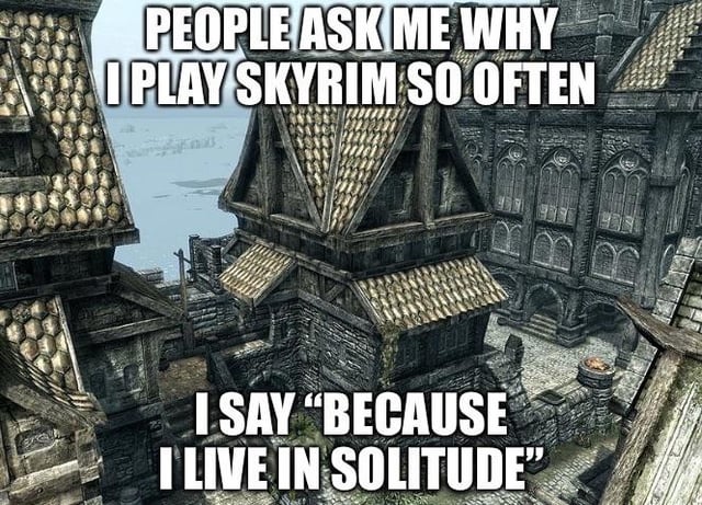 skyrim meme