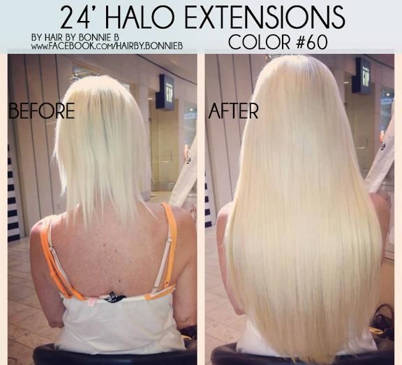 100g hair extensions before and after