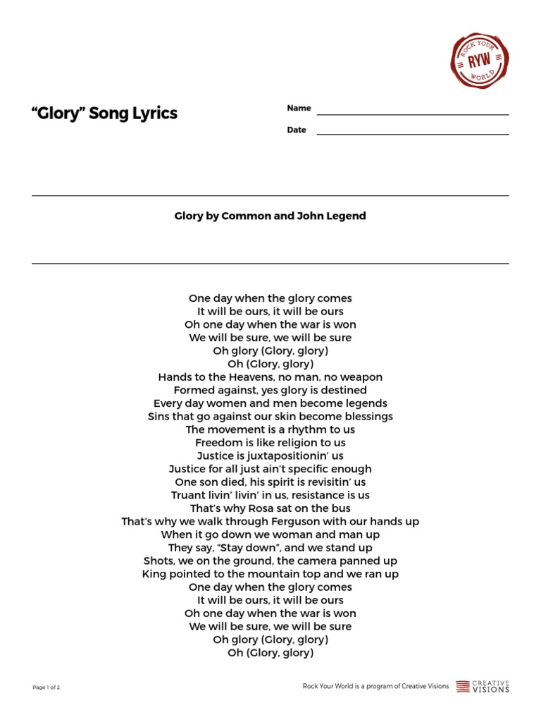 glory lyrics