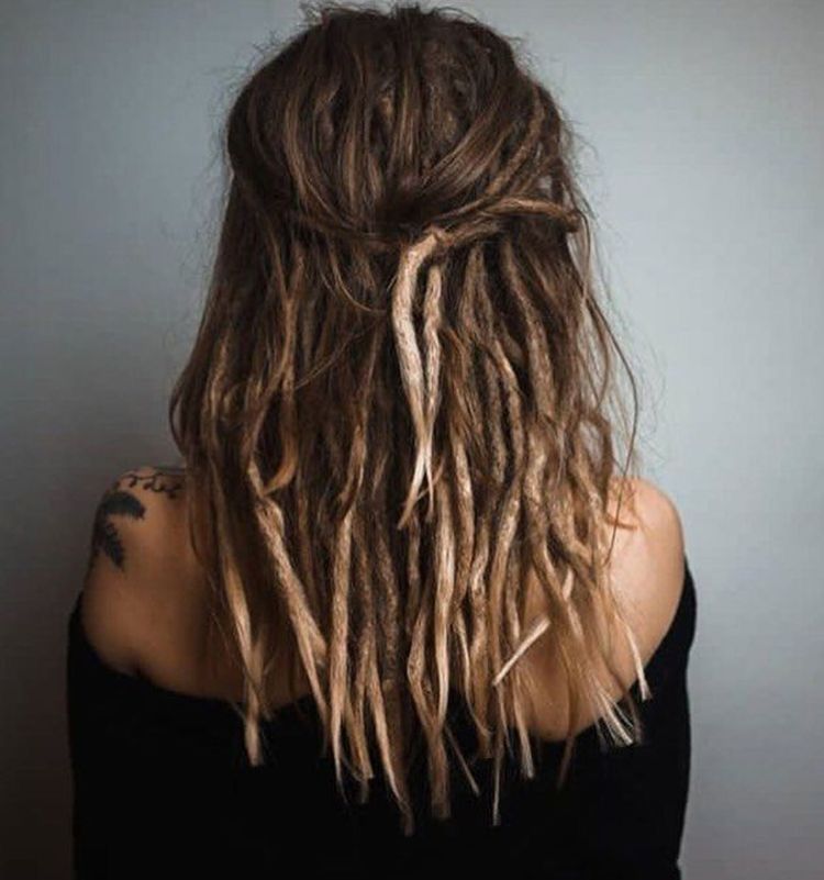 half head dreads