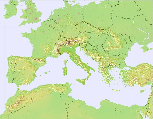 italy weather map