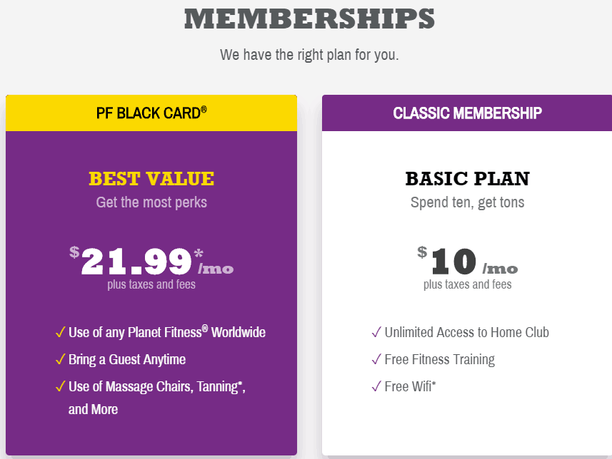 planet fitness membership cost