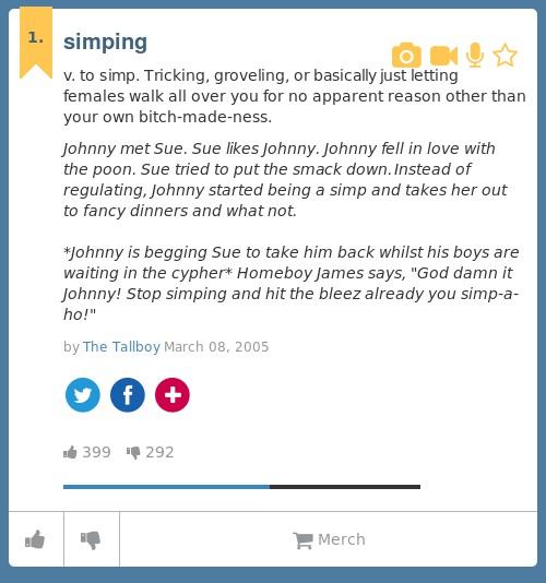 urban dictionary simp