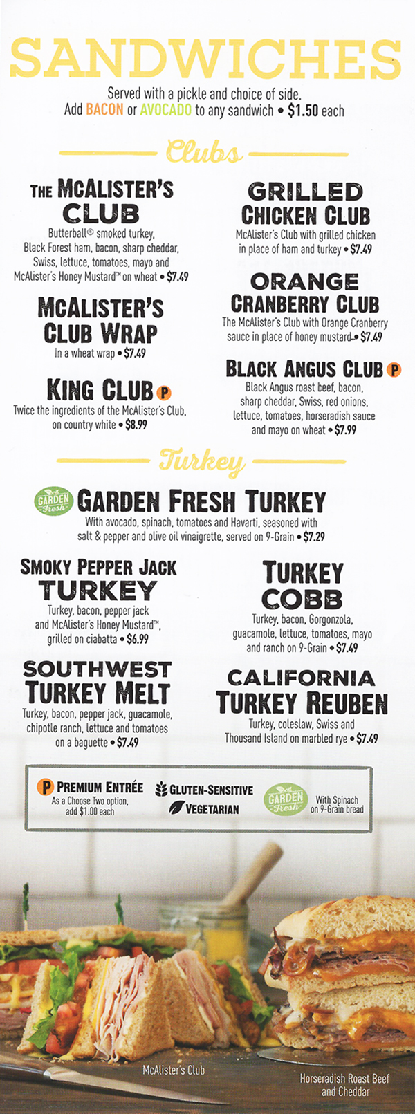 mcalisters deli menu