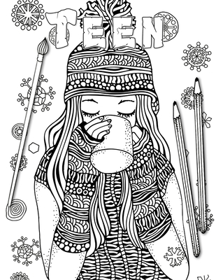 teenage coloring pages