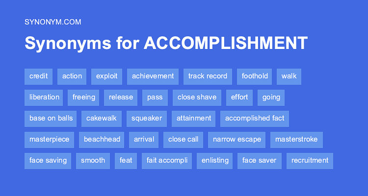 accomplish synonyms