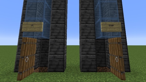 how to make an elevator in minecraft