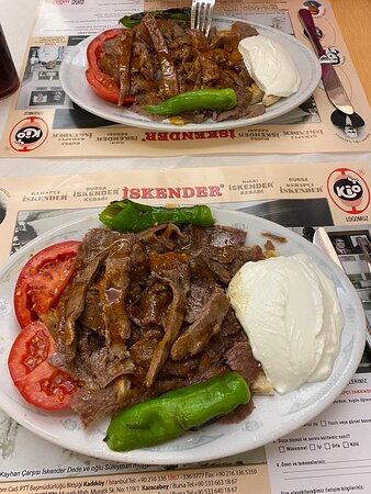 iskender iskenderoğlu menü