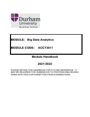 durham university module handbook