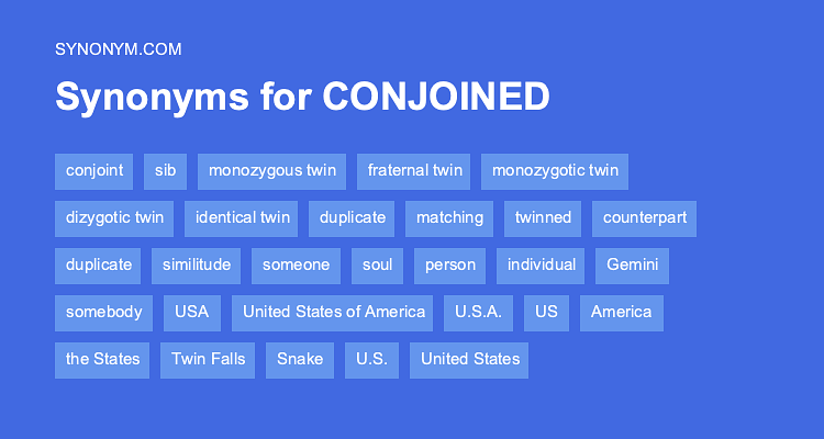 conjoined synonym