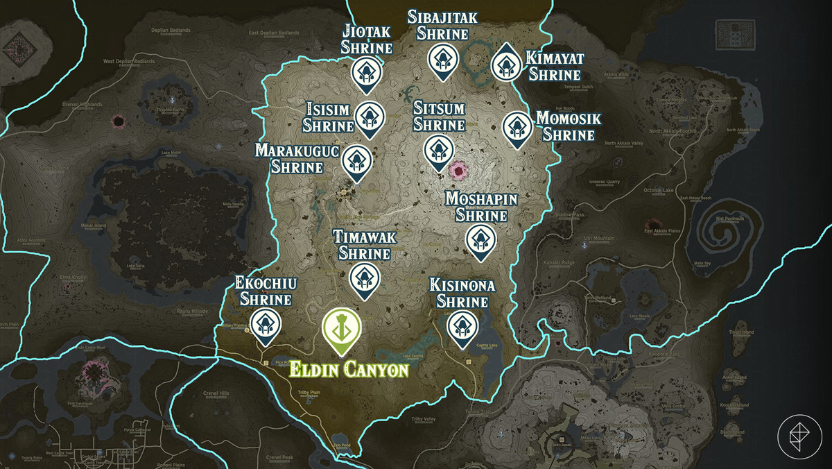 shrine locations totk