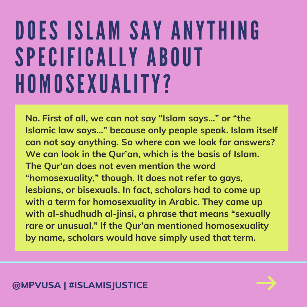 what does the quran say about homosexuality