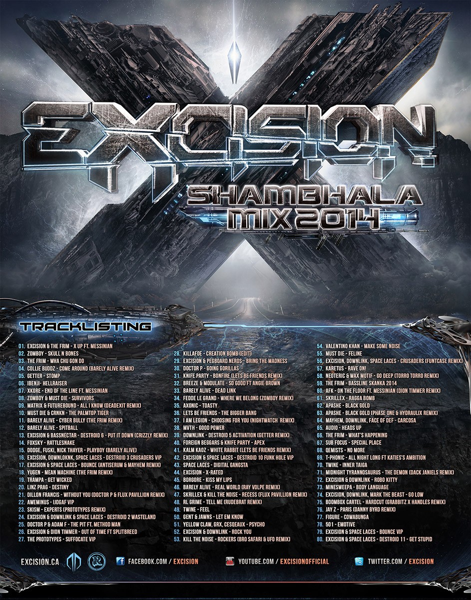 excision setlist