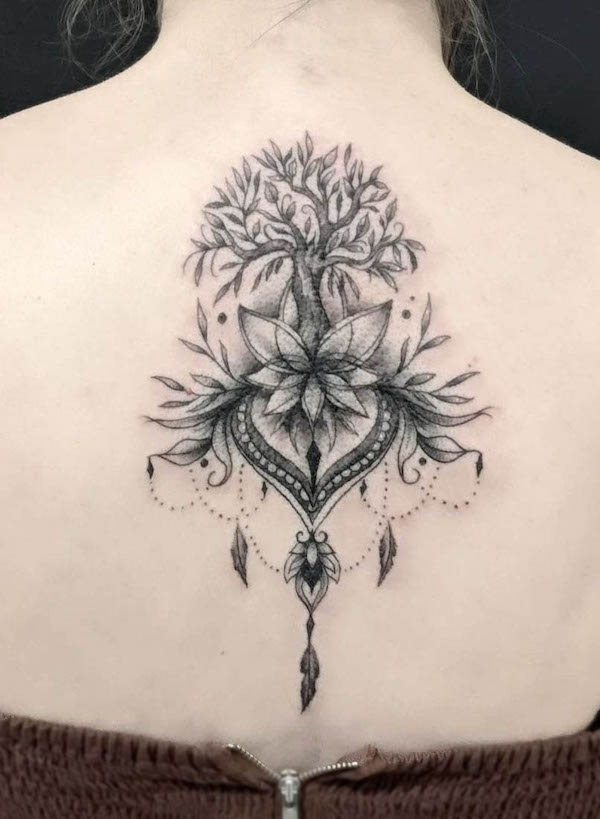 lotus tree tattoo