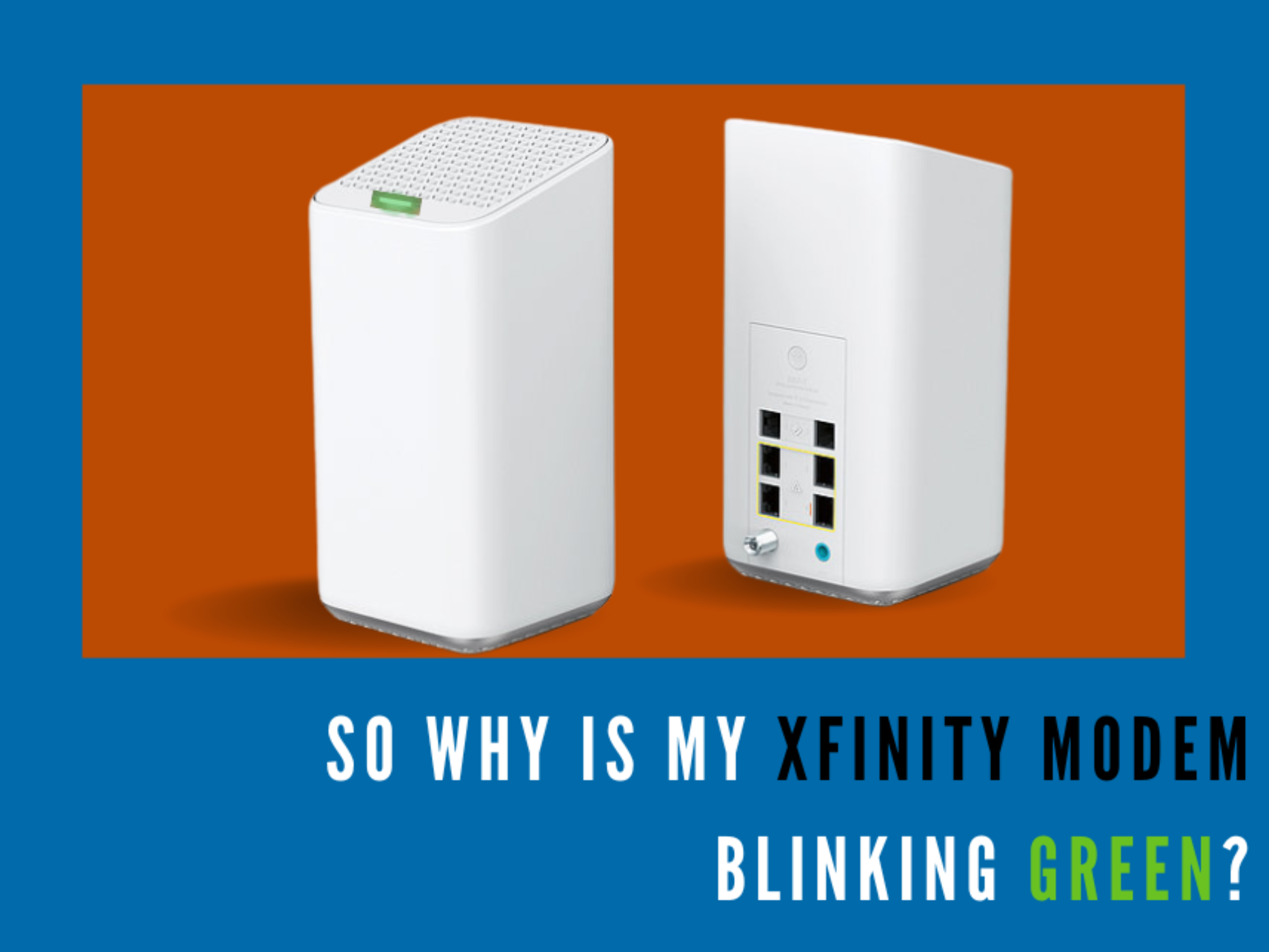 xfinity box flashing green