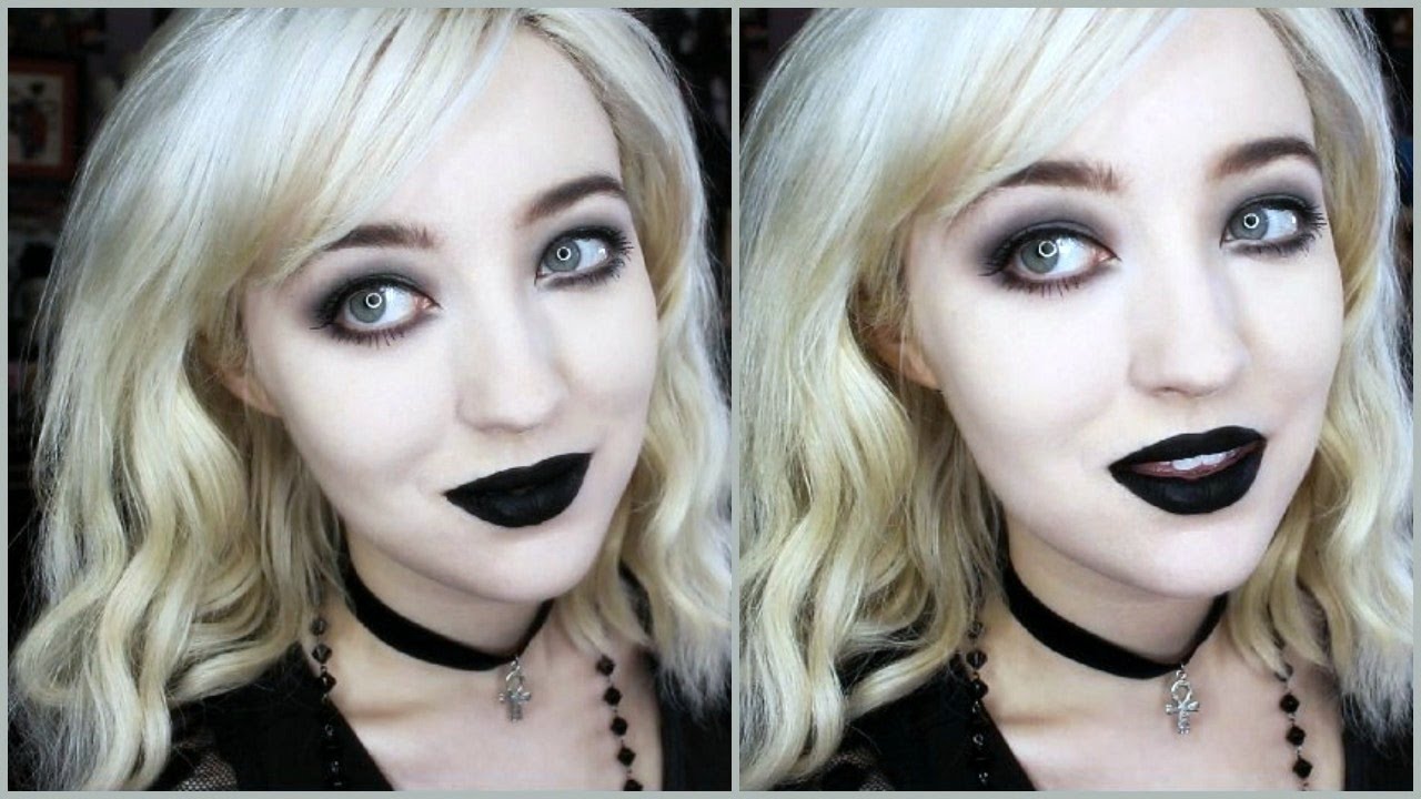 simple goth makeup