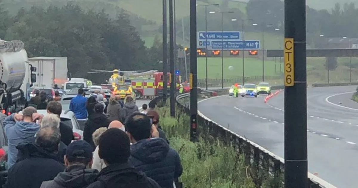 accident today on m62