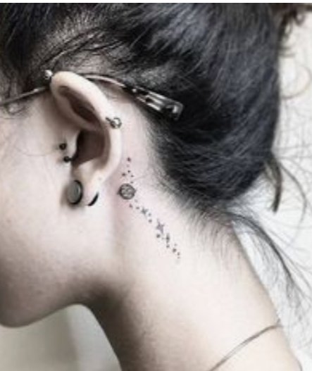 glasses tattoo behind ear meaning