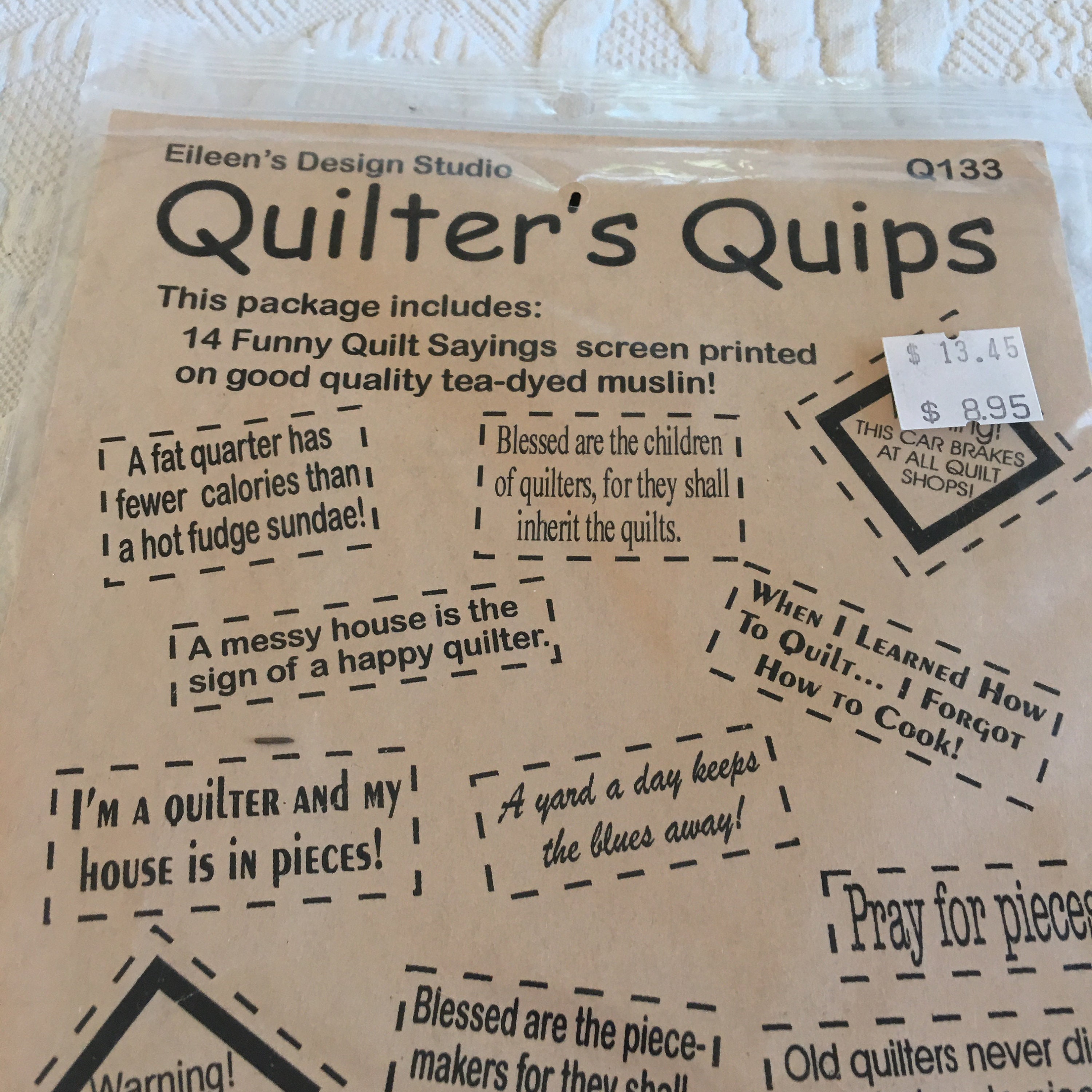 funny quilt sayings