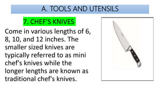 tools utensils and equipment in preparing sandwiches with pictures