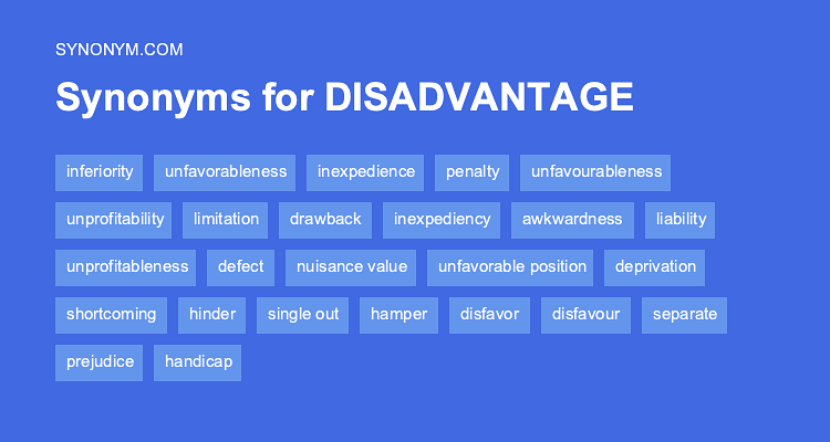 disadvantage synonym