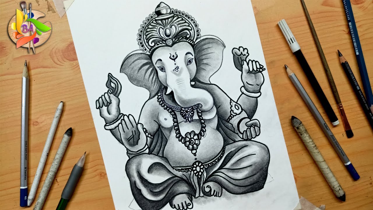 ganpati ji sketch