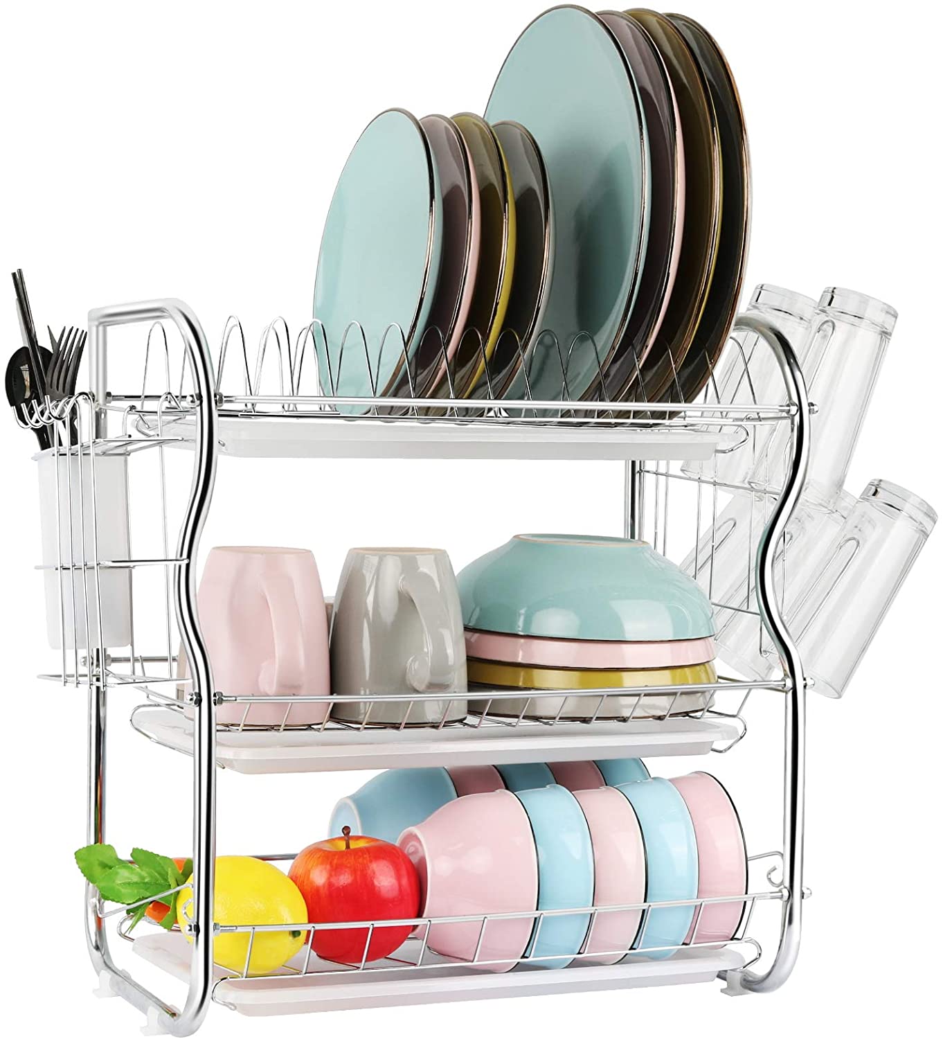 stainless steel dish drainer rack
