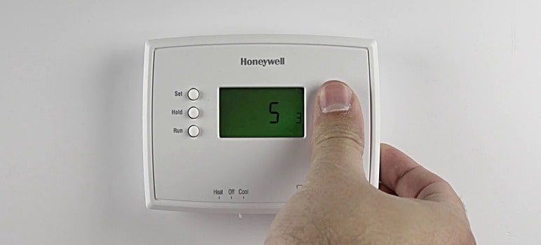 how to reset honeywell thermostat with no reset button