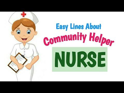 community helpers nurse few lines