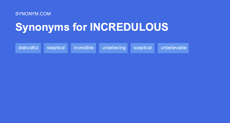 synonym for incredulity