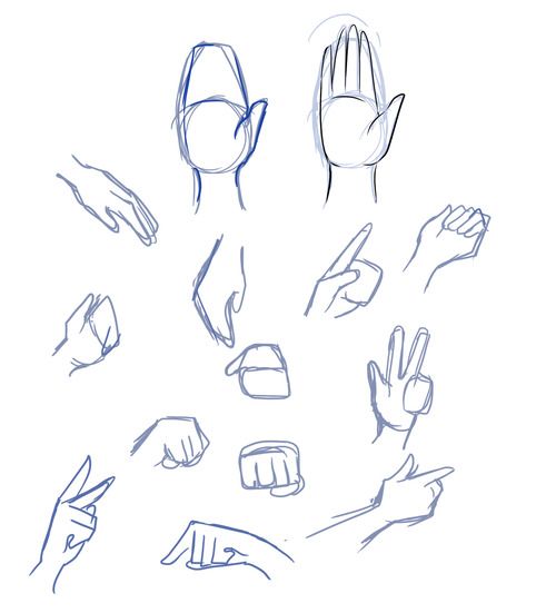 anime hands drawing