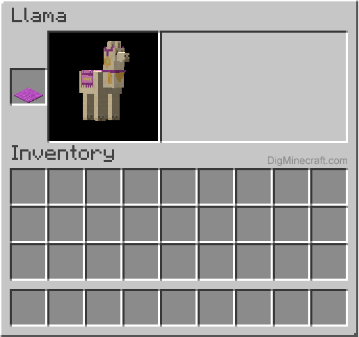 minecraft llama saddle