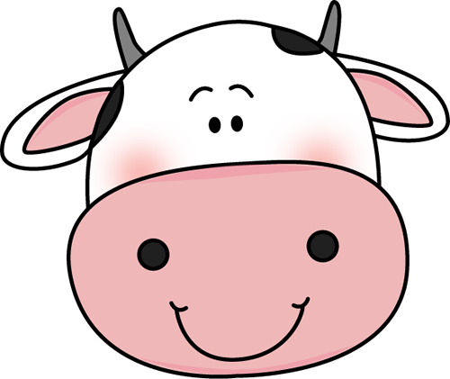 cartoon cow face