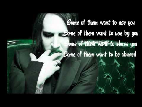 lyrics to sweet dreams by marilyn manson