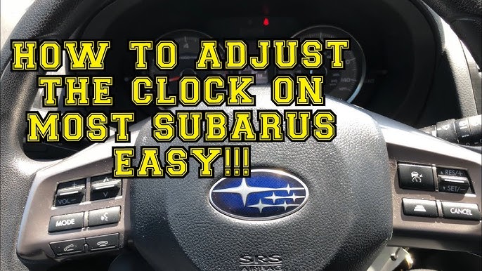 set clock 2019 subaru forester