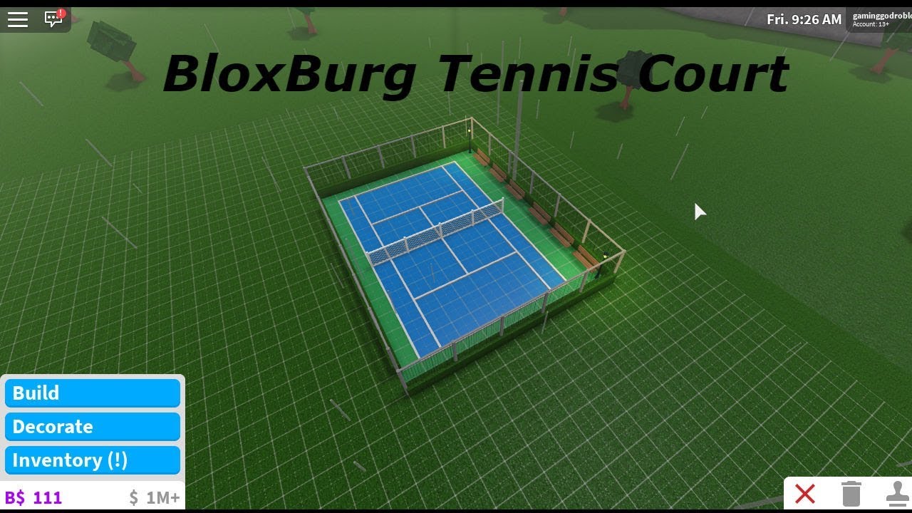 bloxburg tennis court