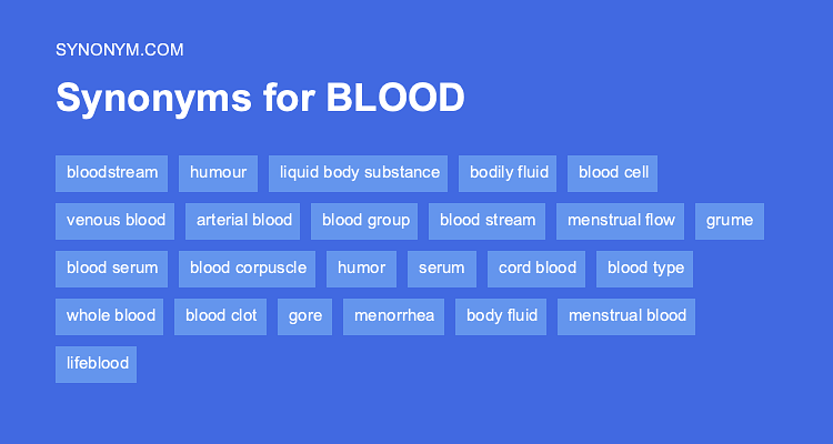 blood thesaurus