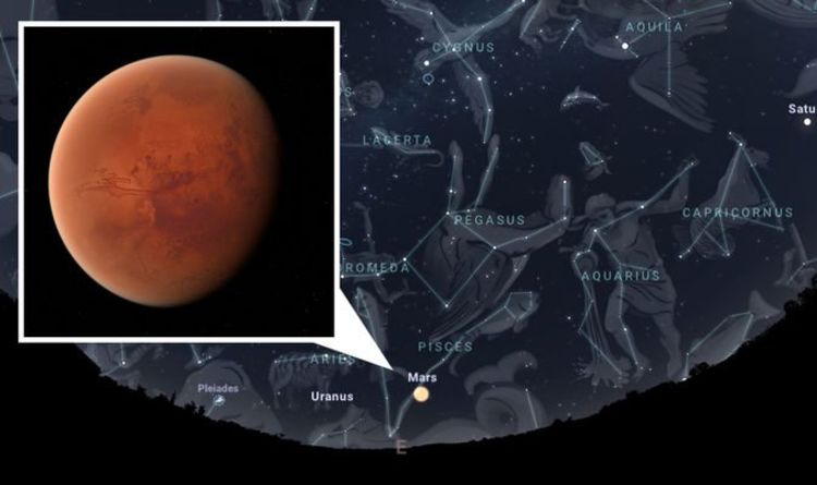 position of mars tonight