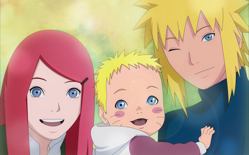 kushina uzumaki and minato namikaze