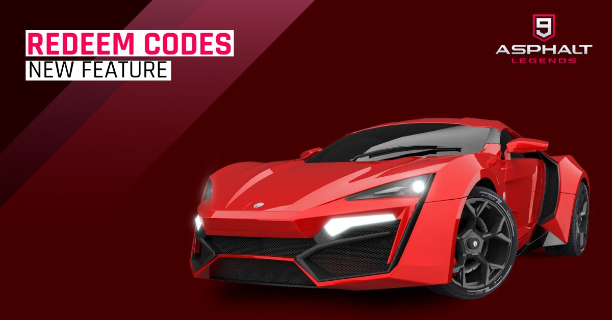 asphalt 9 redeem code