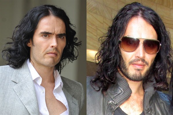 russell brand without facial hair