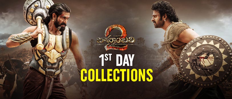 bahubali opening day collection