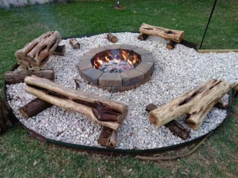 seats around fire pit