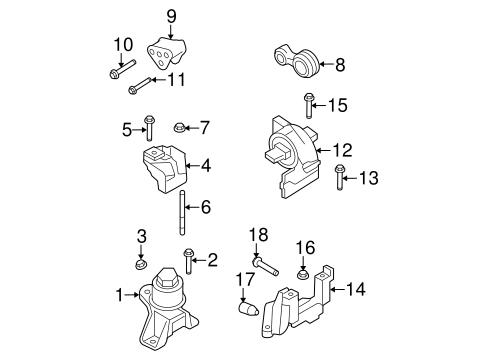 2007 ford fusion motor mount