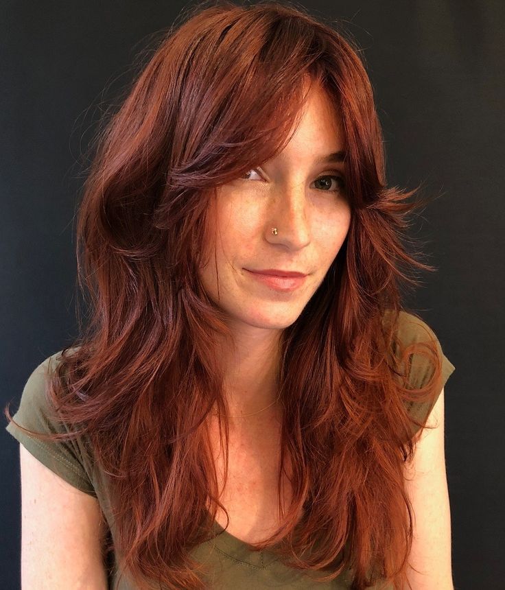 haircuts for long red hair