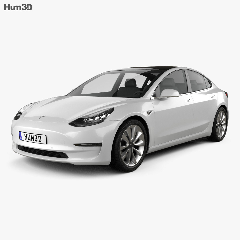 tesla 3d model free