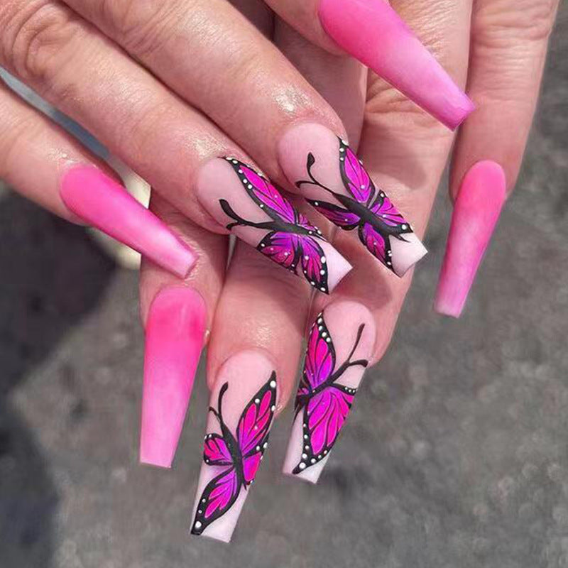 fuchsia nail designs