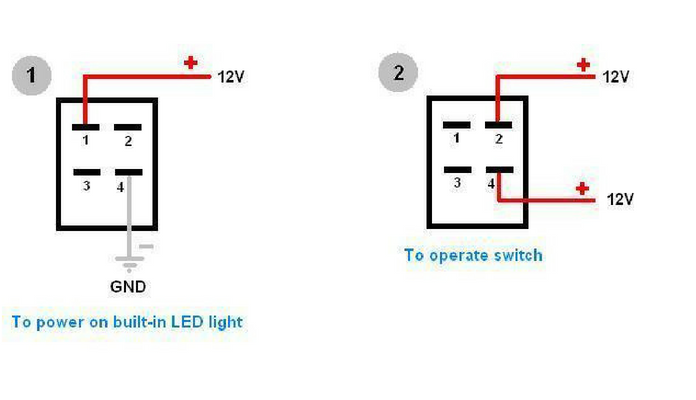 how to wire a toggle switch with 4 prongs