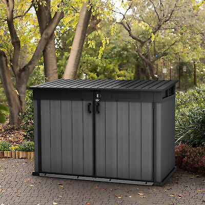 trash can storage shed